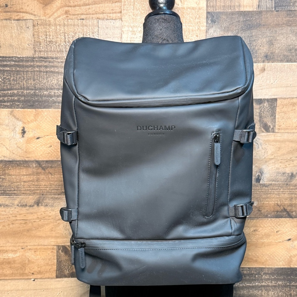 NEW NWOT Duchamp Black Large Waterproof Backpack